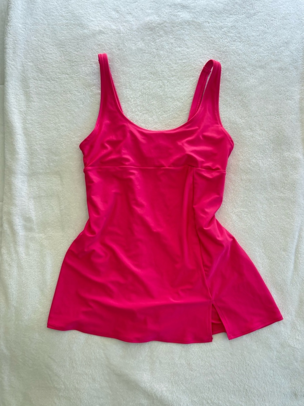 Old Navy Hot Pink Swim Dress. Size Small. One Piece Bathing Suit underneath.